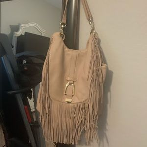 G.I.L.I Leather fringe bag/back pack